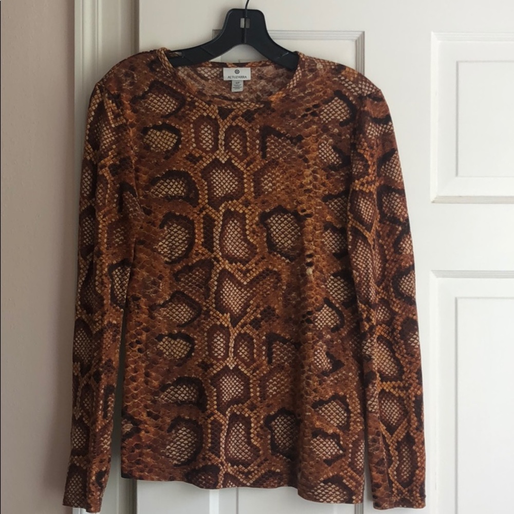 Altuzarra snake skin long sleeve